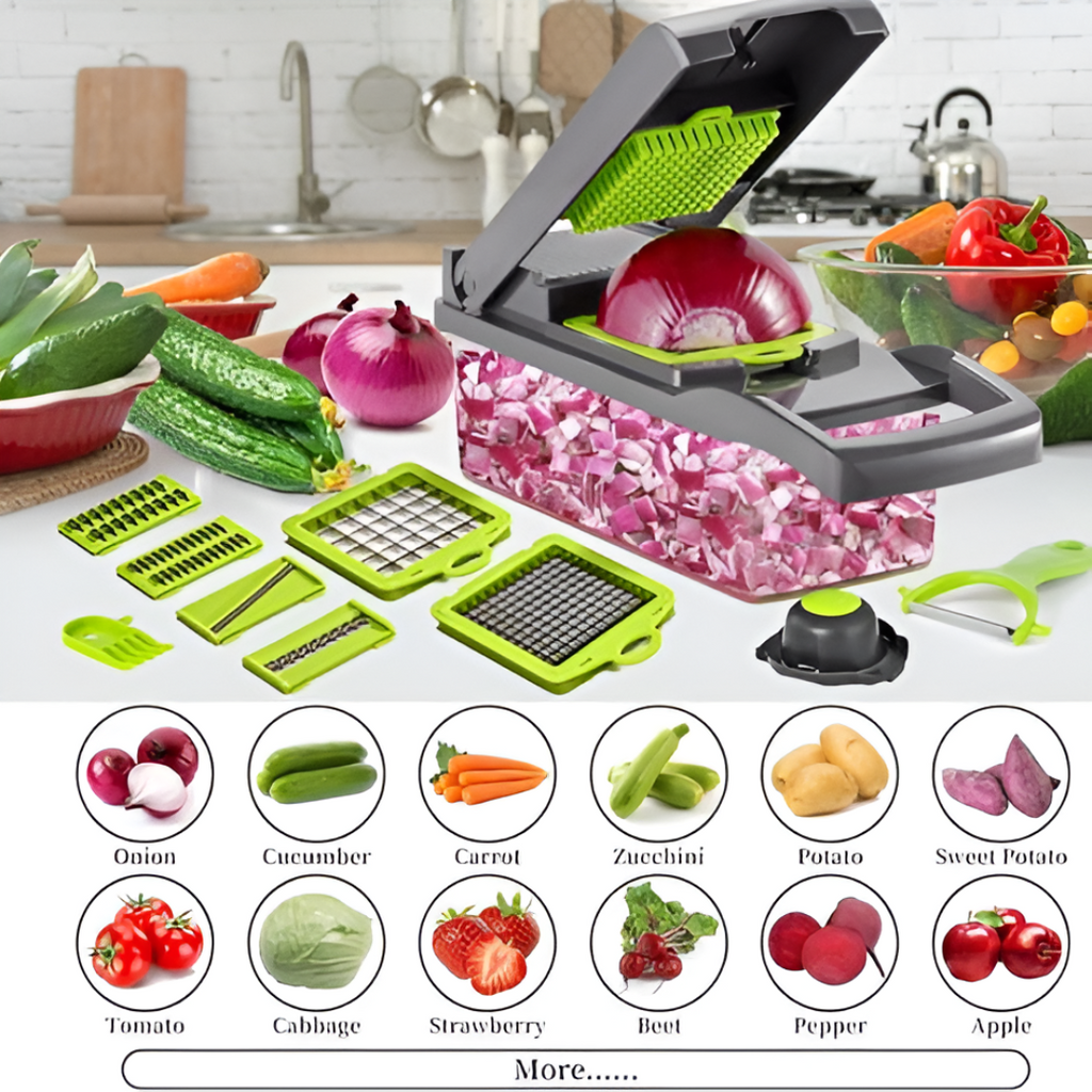 16-in-1 Multifunctional Vegetable Chopper & Slicer