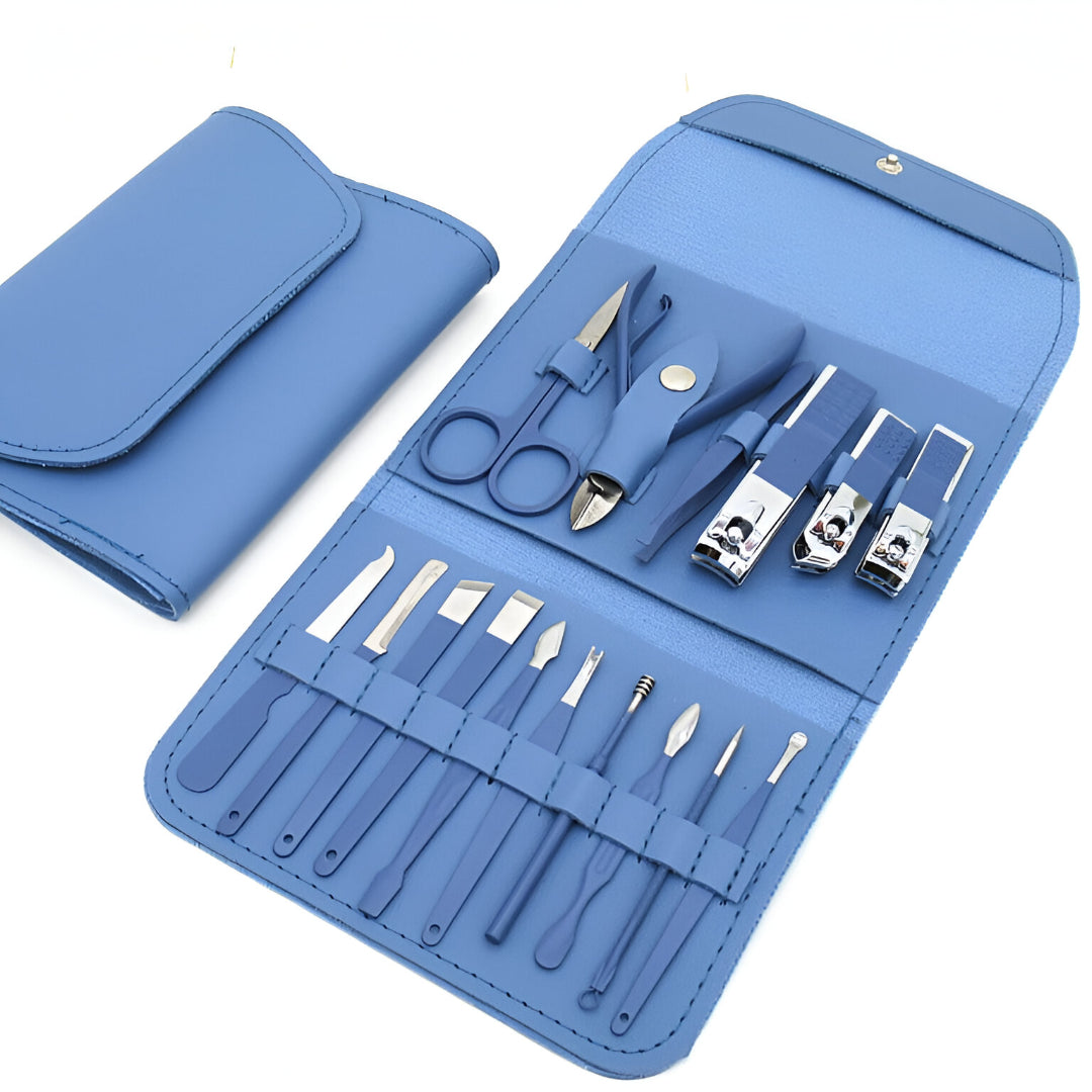 Manicure & Pedicure Grooming Kit – 16-Piece Set