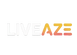 Logo with 'LIVE AZE' text on a white background